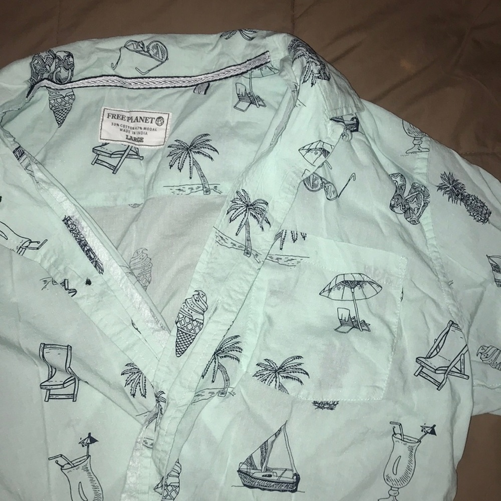 Botton Up Beach Shirt